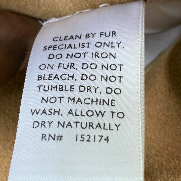 LINI‎ Womens Victoria Shearling Long Sleeve Reverse Collared Lamb Coat SZ S - Picture 7 of 10